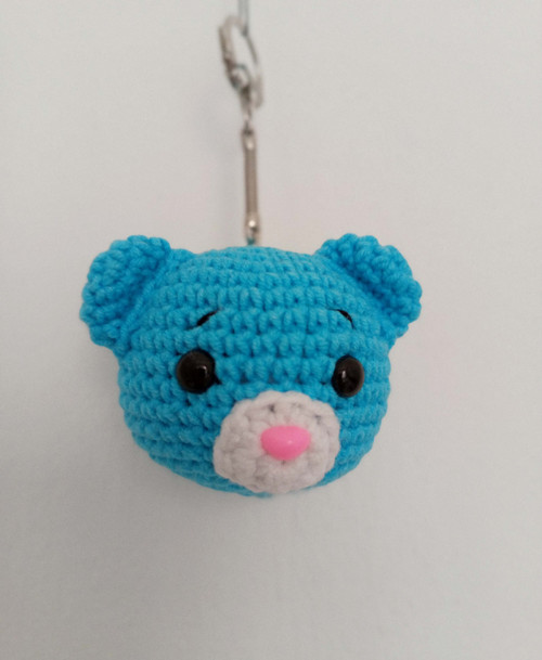 Medvídek tyrkysový - přívěsek 6cm