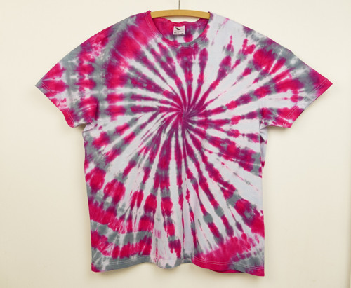 Pánské batikované tričko Magenta, 3XL