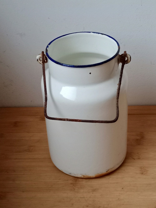 Smaltovaná bílá bandaska 2l SFINX