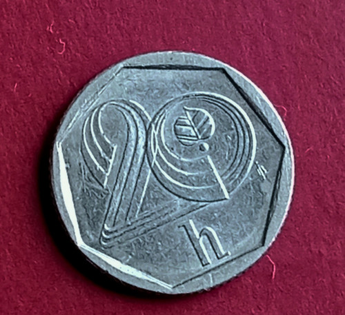 Oběhová mince 20 hal r. 1993
