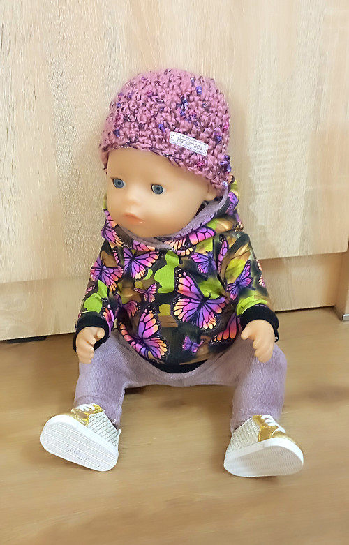 Set oblečení pro Baby Born 43 cm - Motýli