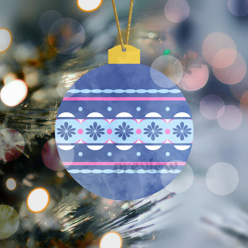 Vánoční koule Middle ornament - chladná