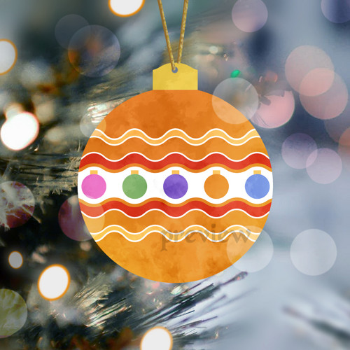 Vánoční koule Middle ornament - kuličky
