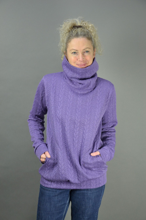 Fialová mikina — foto 1