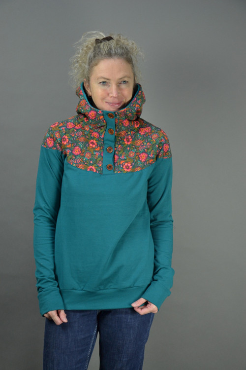 Petrolejová mikina — foto 1