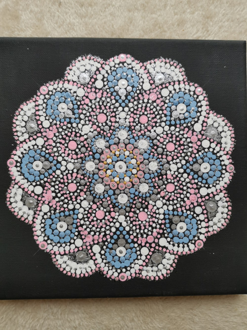Zimní romance-20x20 cm