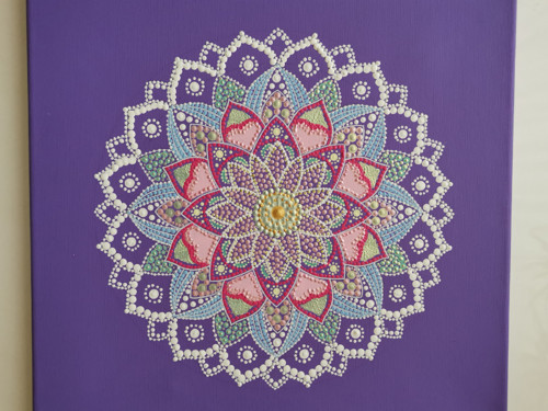 Mandala-Kytice lásky-40x40 cm