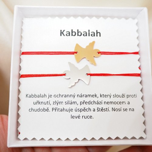 Kabbalah náramek s andělem / stříbrný