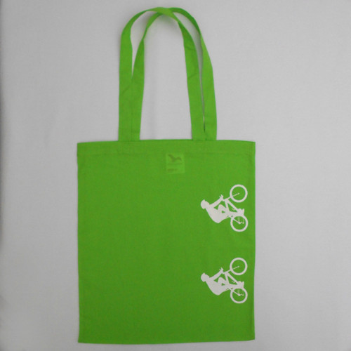 Zelená taška s bílými cyklisty