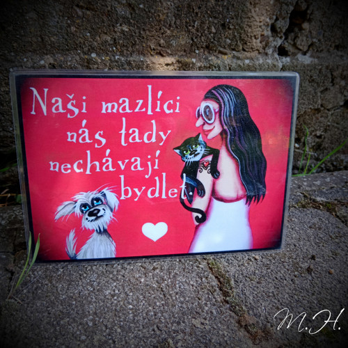 Naši mazlíci nás tady nechávají bydlet