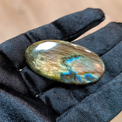 Labradorit, ID 5319, 47x24 mm - výprodej