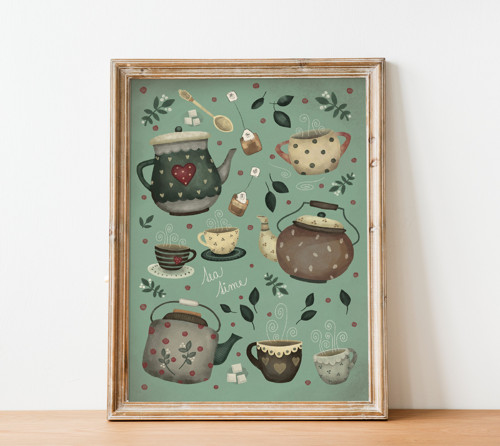 Print Green Tea