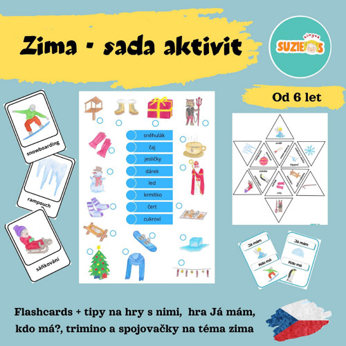 Zima - sada aktivit v pdf