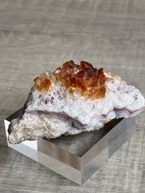 AMETYST drúza - žíhaný minerál, 79 gr. Brazílie