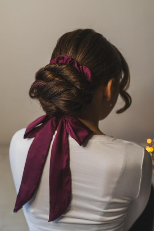 Mašle na scrunchie gumičce