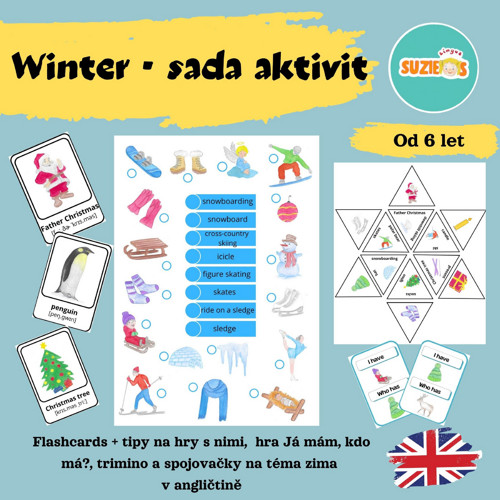 Zima - sada aktivit v angličtině