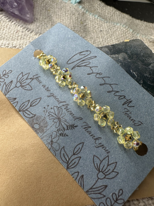Květinový náramek Citrine Yellow