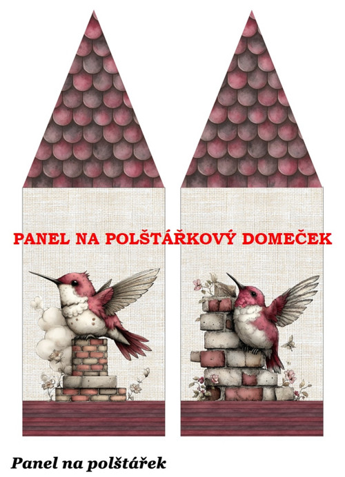 Bavlněný panel 48,5x67 cm