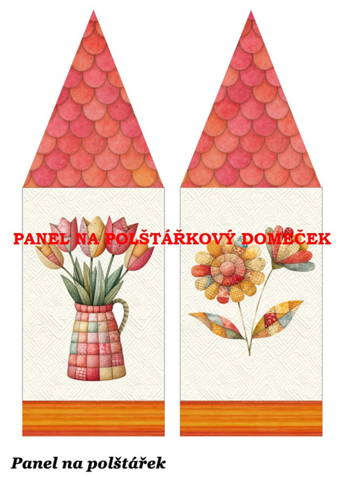 Bavlněný panel 48,5x67 cm