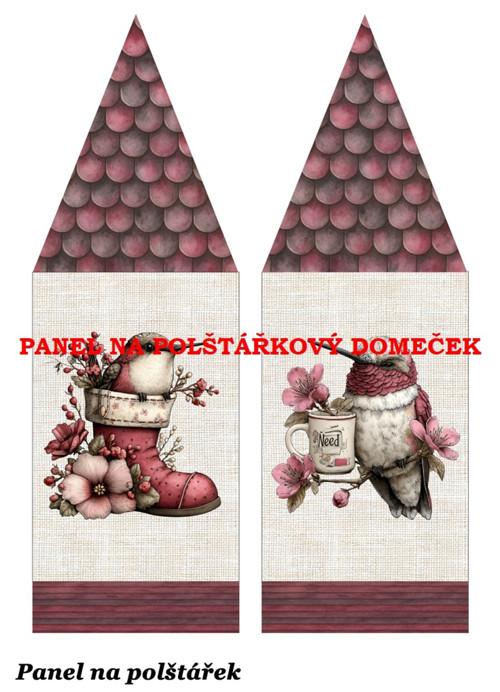 Bavlněný panel 48,5x67 cm