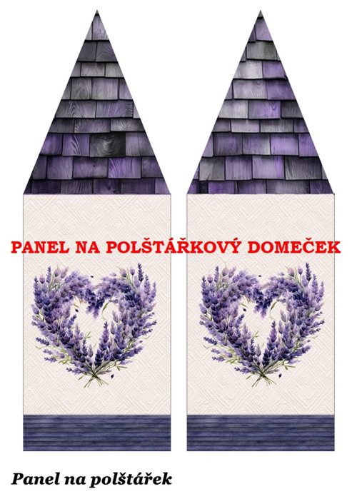 Bavlněný panel 48,5x67 cm