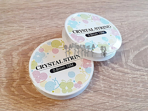 Elastická pruženka 0,8mm,kulatá, transparent - 10m — foto 1