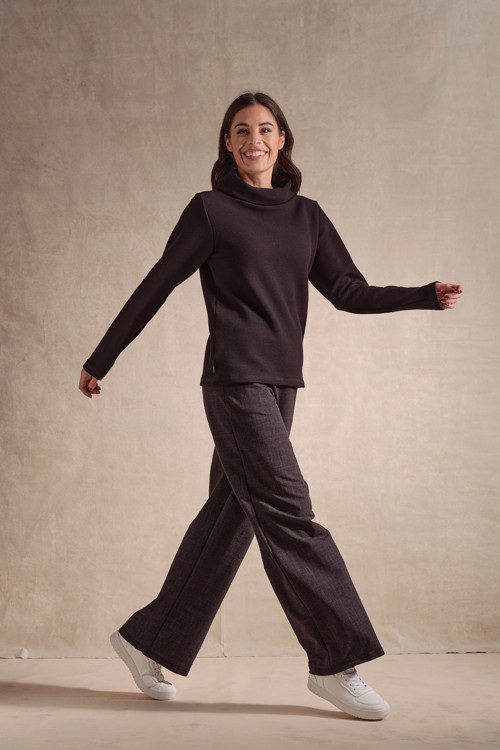 Kalhoty Santorini černé jeans - kratší délka
