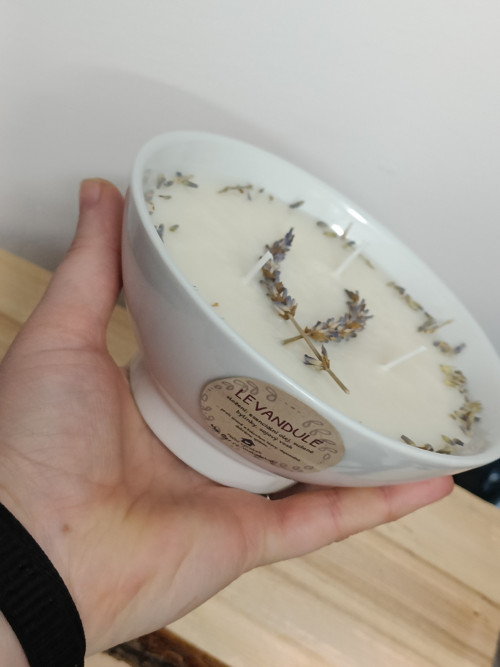 Svíčka Levandule v misce 270g — foto 1