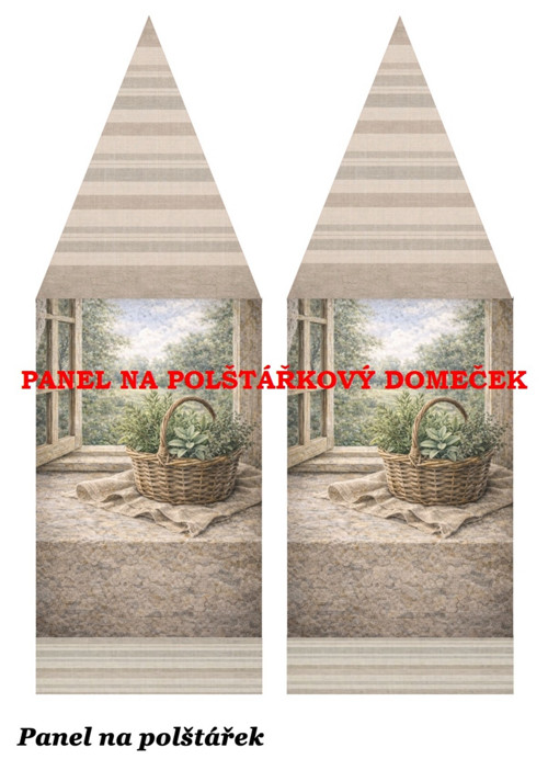 Bavlněný panel 48,5x67 cm