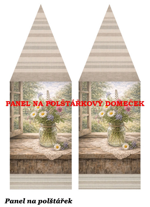 Bavlněný panel 48,5x67 cm