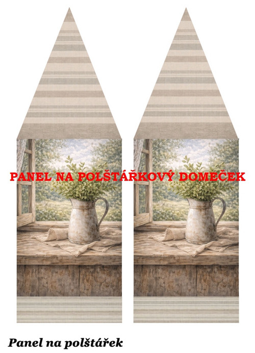 Bavlněný panel 48,5x67 cm