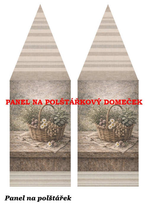 Bavlněný panel 48,5x67 cm — foto 1