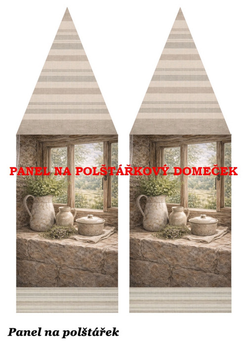 Bavlněný panel 48,5x67 cm