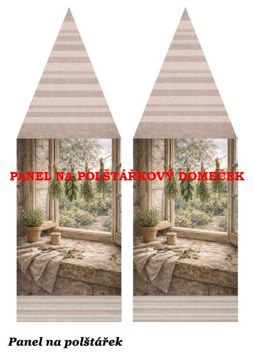 Bavlněný panel 48,5x67 cm — foto 1