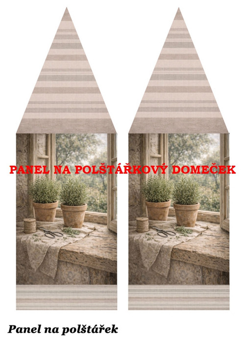 Bavlněný panel 48,5x67 cm