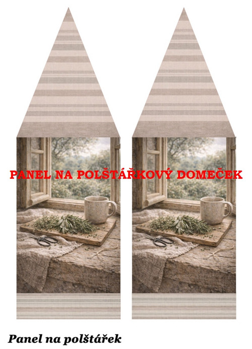 Bavlněný panel 48,5x67 cm