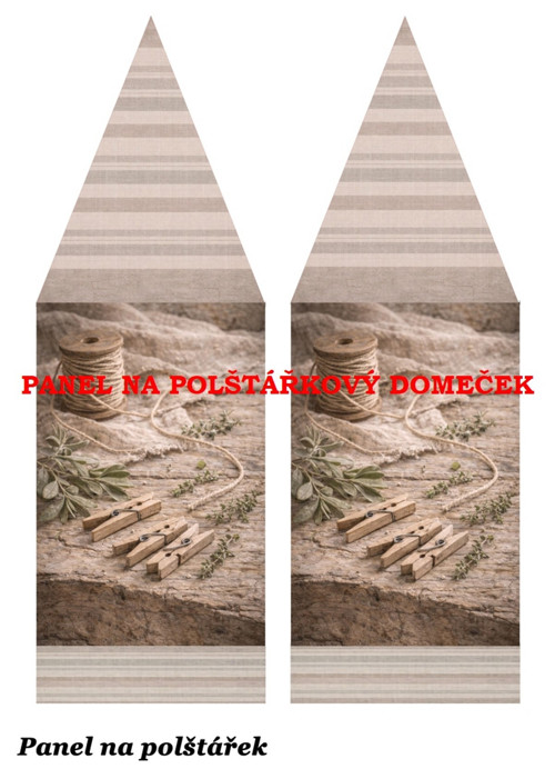 Bavlněný panel 48,5x67 cm — foto 1