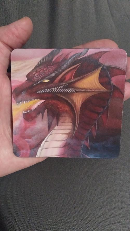 Magnet na lednici, drak