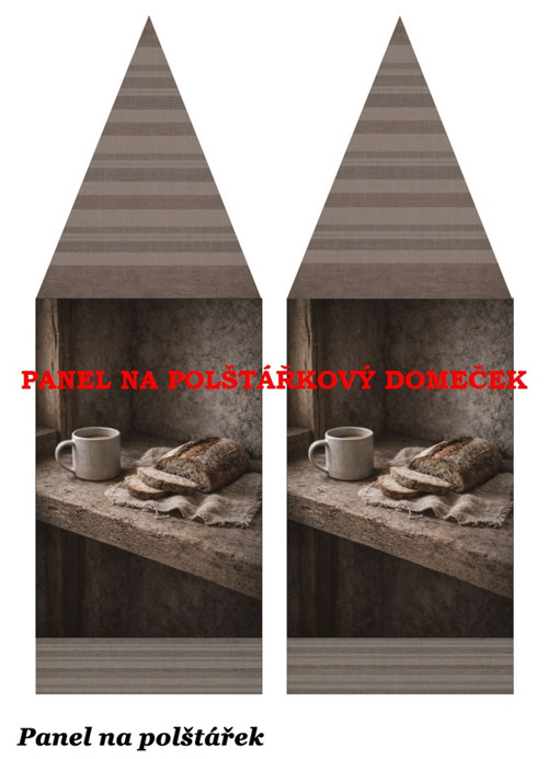 Bavlněný panel 48,5x67 cm — foto 1