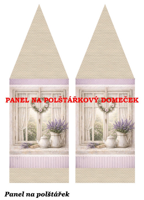 Bavlněný panel 48,5x67 cm