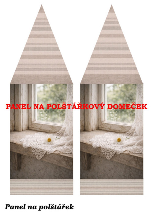 Bavlněný panel 48,5x67 cm