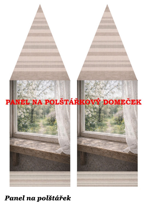 Bavlněný panel 48,5x67 cm