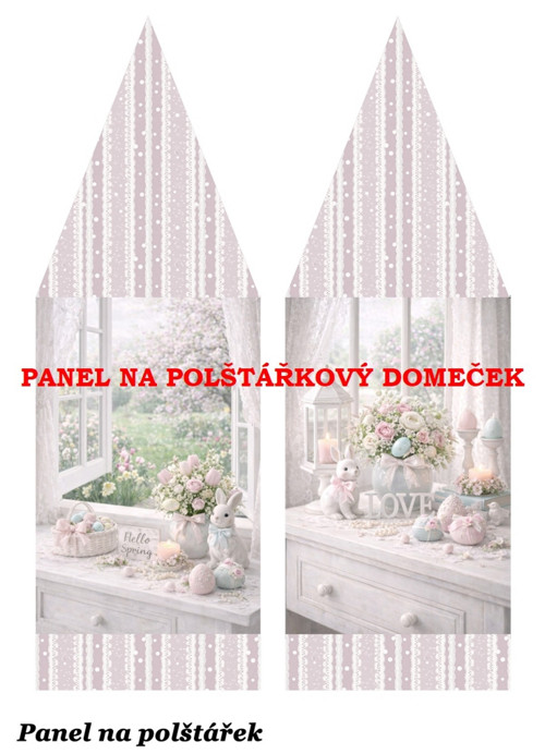 Bavlněný panel 48,5x67 cm — foto 1