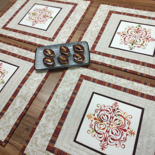 Prostírání patchwork světlé ornament