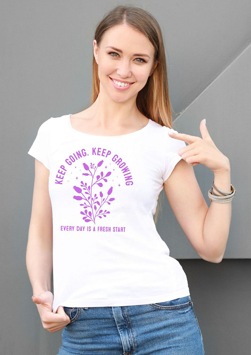 Dámské tričko "Keep going, keep growing" — foto 1