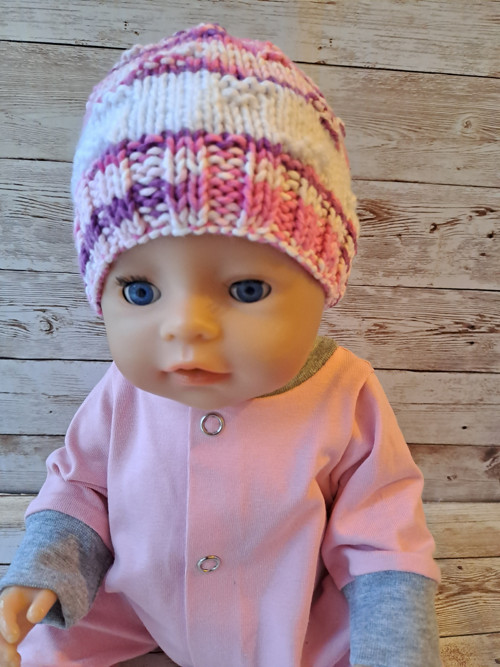 Baby Born 43 cm - pletená čepice
