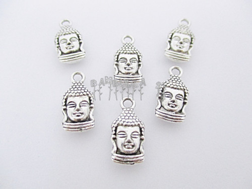 Kovový přívěsek oboustranný, buddha 16,5x8mm