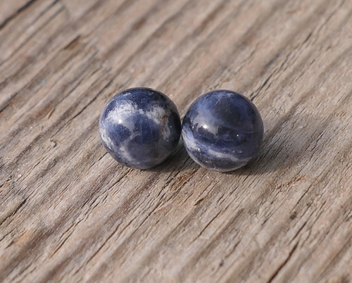 2x kulička 8 mm - sodalit V1633