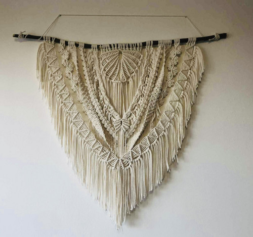 Macramé "Vějířové vrstvy"