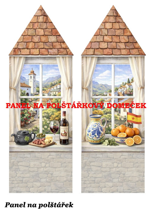 Bavlněný panel 48,5x67 cm